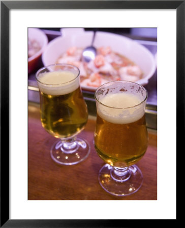 Beers In Tapas Bar, Barcelona, Catalonia, Spain, Europe by Martin Child Pricing Limited Edition Print image