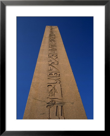 Hieroglyphics On The Obelisk In Hippodrome Square In Istanbul, Turkey, Europe by Short Michael Pricing Limited Edition Print image