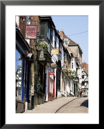 Shop Signs, Steep Hill, Lincoln, Lincolnshire, England, United Kingdom by Neale Clarke Pricing Limited Edition Print image