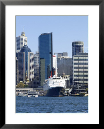 Qe2 In Sydney Harbour, New South Wales, Australia by Mark Mawson Pricing Limited Edition Print image