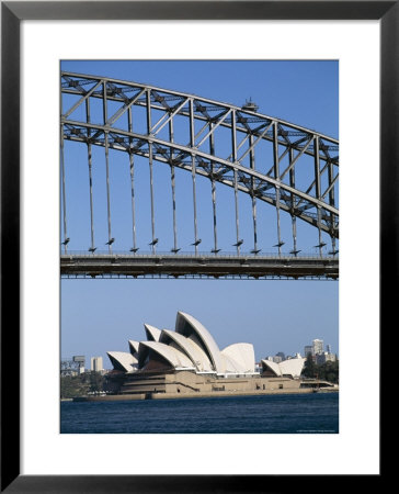 Sydney Opera House And Harbour Bridge, Sydney, New South Wales (N.S.W.), Australia by Fraser Hall Pricing Limited Edition Print image