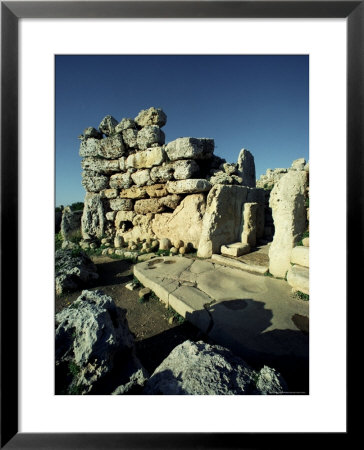 Temple Of Ggantija (Gjantija), Unesco World Heritage Site, Gozo, Malta by Adam Woolfitt Pricing Limited Edition Print image