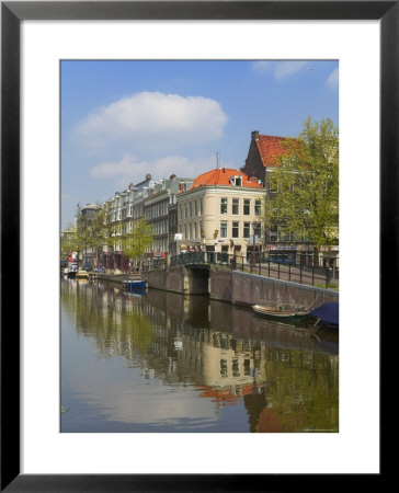 Houses Along The Canal, Amsterdam, Netherlands by Keren Su Pricing Limited Edition Print image