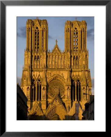 Cathedral, Unesco World Heritage Site, Reims, Haute Marne, France, Europe by Charles Bowman Pricing Limited Edition Print image