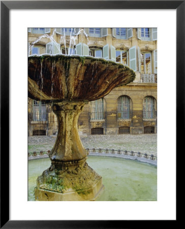 Fountain, Place D'albertas, Aix En Provence, Provence, France, Europe by John Miller Pricing Limited Edition Print image