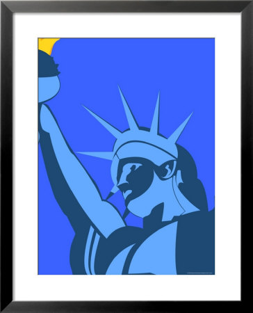 Illustration Of The Statue Of Liberty, New York City, New York State, United States Of America by Michael Kelly Pricing Limited Edition Print image