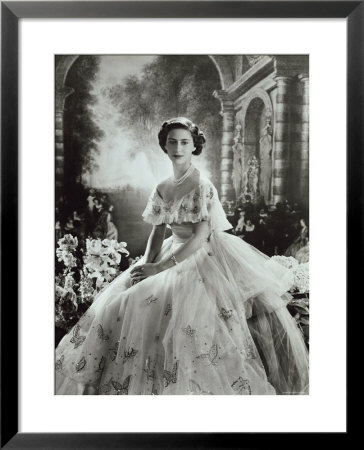 Portrait Of Princess Margaret In Ballgown, Countess Of Snowdon, 21 August 1930 - 9 February 2002 by Cecil Beaton Pricing Limited Edition Print image