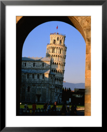 Leaning Tower Framed By Arch, Pisa, Tuscany, Italy by John Elk Iii Pricing Limited Edition Print image