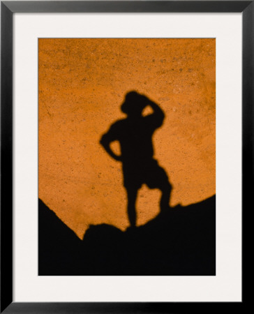 Hiker's Shadow Cast On A Rock, Red Mountain Geologic Area, Coconino National Forest, Arizona by Ralph Lee Hopkins Pricing Limited Edition Print image