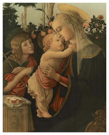 La Vierge Avec L'enfant Et St. Jean by Sandro Botticelli Pricing Limited Edition Print image