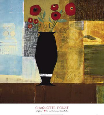 Red Floral I by Charlotte Foust Pricing Limited Edition Print image