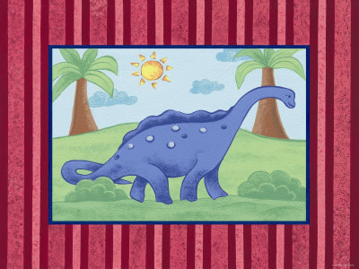 Blue Dino by Emily Duffy Pricing Limited Edition Print image