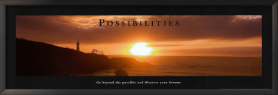Possibilities: Lighthouse At Sunset by Craig Tuttle Pricing Limited Edition Print image