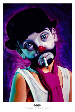 Tramp Clown Boy by Ron English Pricing Limited Edition Print image
