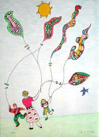 Mechant-Mechant - Enfants Et Cerfs-Volants by Niki De Saint Phalle Pricing Limited Edition Print image