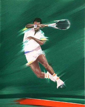 S - Tennisman by Victor Spahn Pricing Limited Edition Print image
