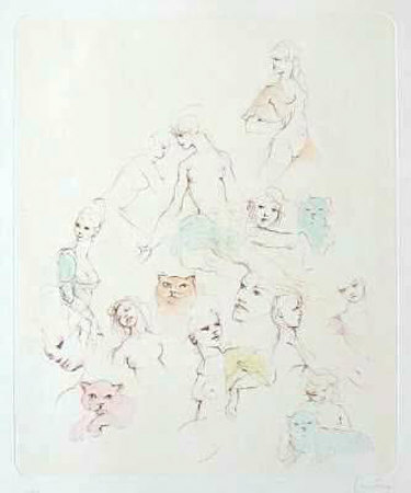Croquis Erotiques by Leonor Fini Pricing Limited Edition Print image
