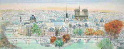 Paris, Panorama Vers L'est Ii by Rolf Rafflewski Pricing Limited Edition Print image