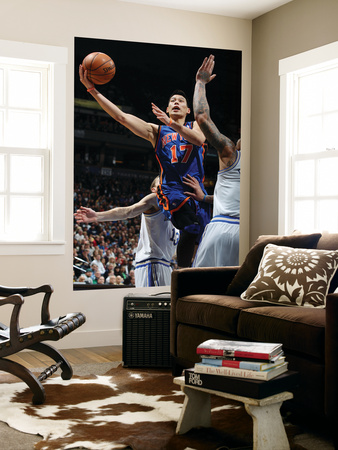 New York Knicks V Minneapolis Timberwolves, Minneapolis, Mn, Feb 11: Jeremy Lin by David Sherman Pricing Limited Edition Print image