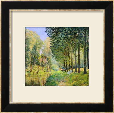 The Rest By The Stream. Edge Of The Wood, 1872 by Alfred Sisley Pricing Limited Edition Print image