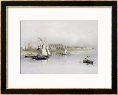 General View Of The Ruins Of Luxor From The Nile, From Egypt And Nubia, Vol.1 by David Roberts Pricing Limited Edition Print image