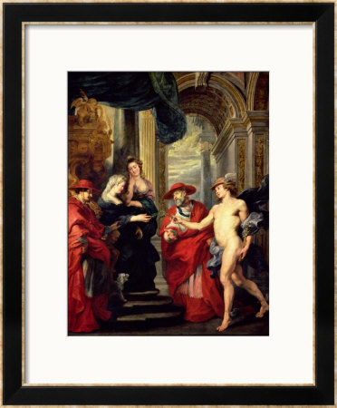 The Medici Cycle: The Treaty Of Angouleme, 1619 Or The Reconciliation Of Marie Medici With Her Son by Peter Paul Rubens Pricing Limited Edition Print image