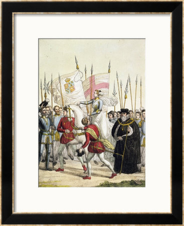 Queen Elizabeth I Rallying The Troops At Tilbury Before The Arrival Of The Spanish Armada, 1588 by Bramati Pricing Limited Edition Print image