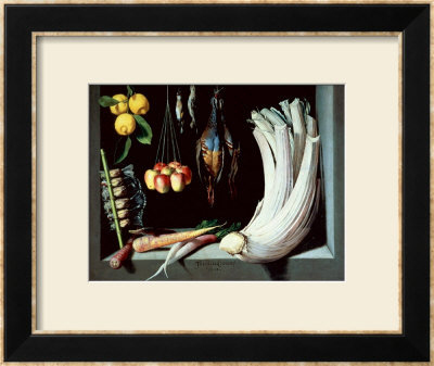 Still Life With Dead Birds, Fruit And Vegetables, 1602 by Juan Sanchez Cotan Pricing Limited Edition Print image