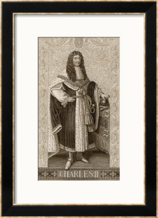 Charles Ii British King 1660-1685 by Bourne Pricing Limited Edition Print image