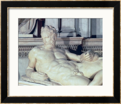 Tomb Of Lorenzo De Medici, Detail Of Dusk by Michelangelo Buonarroti Pricing Limited Edition Print image