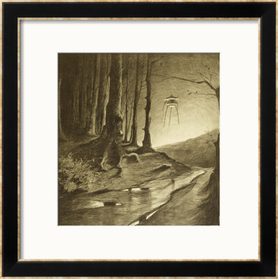 The War Of The Worlds, The Martians Are Seen To Be Working By Night by Henrique Alvim Corrêa Pricing Limited Edition Print image