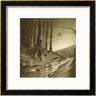 The War Of The Worlds, The Martians Are Seen To Be Working By Night by Henrique Alvim Correa Pricing Limited Edition Print image
