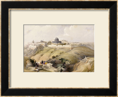 View Of Jerusalem, Early 19Th Century by David Roberts Pricing Limited Edition Print image