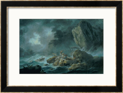 Seascape In A Storm by Jean Baptiste Pillement Pricing Limited Edition Print image