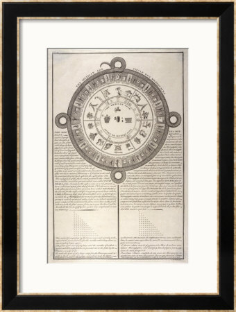 Ancient Mexican Calendar by C. Du Bosc Pricing Limited Edition Print image