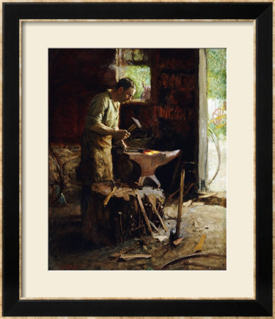 One Pblacksmith by Edward Henry Potthast Pricing Limited Edition Print image