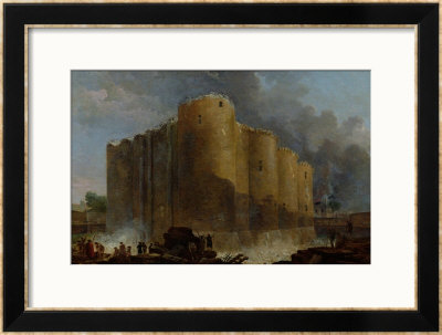 Demolition Of The Bastille, 1789 by Hubert Robert Pricing Limited Edition Print image