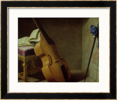 Bass Viol, Score Sheet And A Sword, 1693 by Boyer Pricing Limited Edition Print image