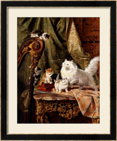 A Musical Interlude, 1897 by Henriette Ronner-Knip Pricing Limited Edition Print image
