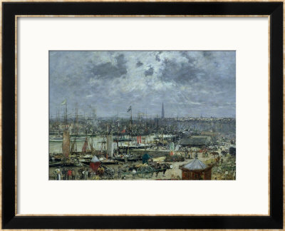 The Port Of Bordeaux, 1874 by Eugène Boudin Pricing Limited Edition Print image