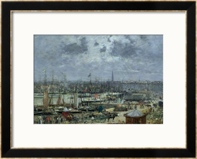 The Port Of Bordeaux, 1874 by Eugene Boudin Pricing Limited Edition Print image