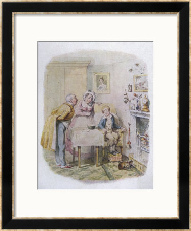 Oliver Twist Is Cared For By The Benevolent Mr. Brownlow by George Cruikshank Pricing Limited Edition Print image