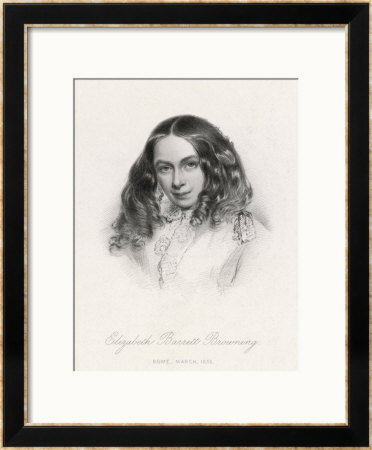 Elizabeth Barrett Browning Writer by G. Cook Pricing Limited Edition Print image