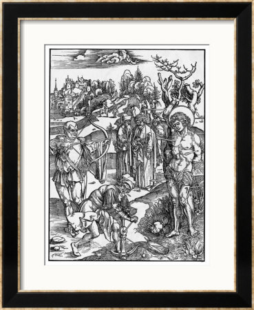 St. Sebastian Christian Martyr by Albrecht Dürer Pricing Limited Edition Print image