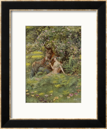 A Midsummer Night's Dream, Titania Bottom And Puck by Eleanor Fortescue Brickdale Pricing Limited Edition Print image
