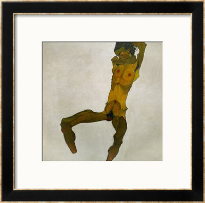 Egon Schiele, Self-Portrait, Nude by Egon Schiele Pricing Limited Edition Print image