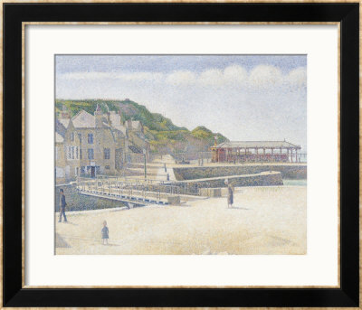 The Harbour And The Quays At Port-En-Bessin, 1888 by Georges Seurat Pricing Limited Edition Print image