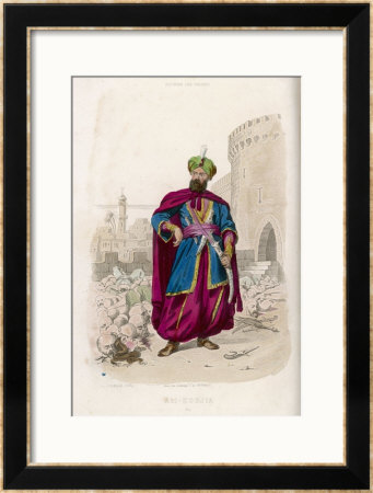Ali-Kodjia Barbary Pirate Ruler Of Algiers Renowned For His Cruelty: He Died Of The Plague by A. Debelle Pricing Limited Edition Print image