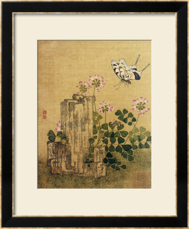 Silk Leaf From An Album Of Flower And Bird Paintings (18Th Century) by Jing Yi Pricing Limited Edition Print image