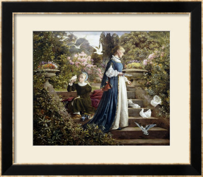 Feeding The Doves by F. Sydney Muschamp Pricing Limited Edition Print image